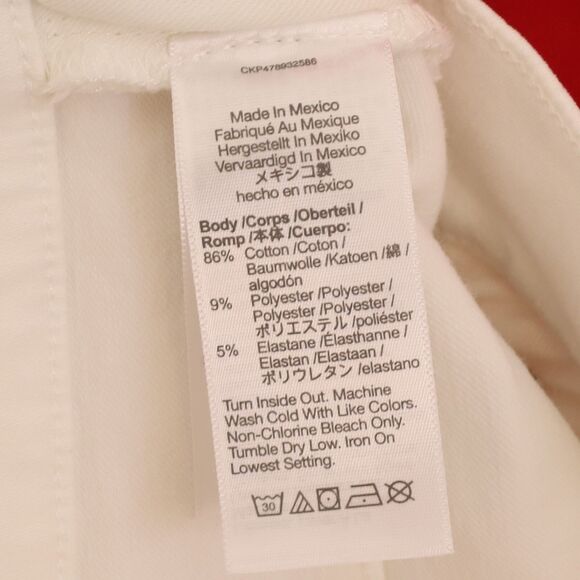 MADEWELL The Mid-Rise Kick Out Flare Jean 29  Light Wash White Denim  B48 - Picture 7 of 7